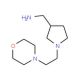 [1-(2-morpholin-4-ylethyl)pyrrolidin-3-yl]methylamine - chemical structure image