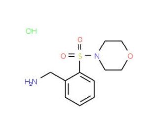 1-[2-(morpholin-4-ylsulfonyl)phenyl]methanamine hydrochloride (CAS 918812-18-7) - chemical structure image