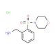 1-[2-(morpholin-4-ylsulfonyl)phenyl]methanamine hydrochloride (CAS 918812-18-7) - chemical structure image