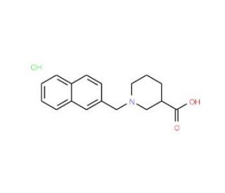 1-(2-Naphthylmethyl)piperidine-3-carboxylic acidhydrochloride - chemical structure image