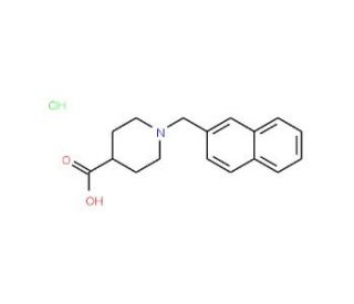 1-(2-Naphthylmethyl)piperidine-4-carboxylic acid hydrochloride - chemical structure image