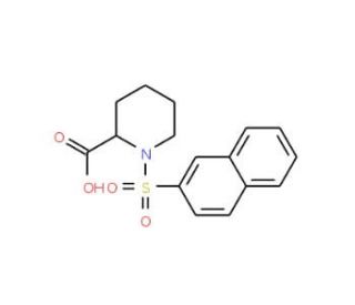 1-(2-naphthylsulfonyl)piperidine-2-carboxylic acid - chemical structure image