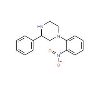 1-(2-Nitrophenyl)-3-phenylpiperazine (CAS 904818-42-4) - chemical structure image