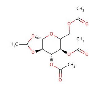 1,2-O-Ethylidene-β-D-mannopyranoside Triacetate (CAS 630102-81-7) - chemical structure image