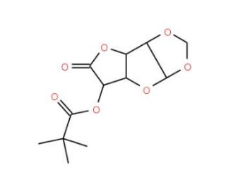 1,2-O-Isopropylidene-&alpha;-D-glucofuranosiduronoic Acid 5-o-Pivaloate 6,3-Lactone (CAS 78748-89-7) - chemical structure image