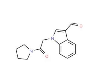 1-(2-Oxo-2-pyrrolidin-1-yl-ethyl)-1H-indole-3-carbaldehyde - chemical structure image