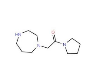 1-(2-oxo-2-pyrrolidin-1-ylethyl)-1,4-diazepane - chemical structure image