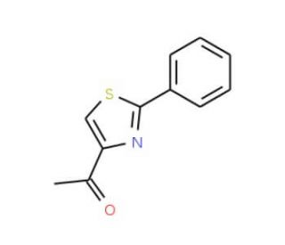 1-(2-Phenyl-1,3-thiazol-4-yl)ethan-1-one (CAS 10045-52-0) - chemical structure image