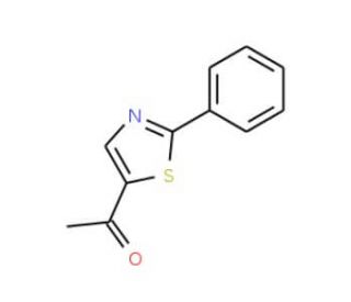 1-(2-Phenyl-1,3-thiazol-5-yl)-1-ethanone (CAS 10045-50-8) - chemical structure image