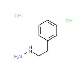 1-(2-phenylethyl)hydrazine dihydrochloride - chemical structure image