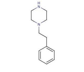 1-(2-Phenylethyl)piperazine (CAS 5321-49-3) - chemical structure image