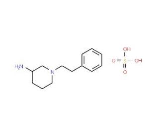 1-(2-Phenylethyl)piperidin-3-amine sulfate - chemical structure image
