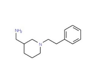 [1-(2-Phenylethyl)piperidin-3-yl]methylamine (CAS 725212-69-1) - chemical structure image