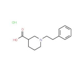 1-(2-Phenylethyl)piperidine-3-carboxylic acidhydrochloride - chemical structure image