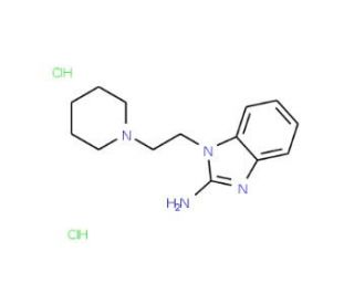 1-(2-Piperidin-1-yl-ethyl)-1H-benzoimidazol-2-yl-amine dihydrochloride - chemical structure image