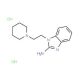 1-(2-Piperidin-1-yl-ethyl)-1H-benzoimidazol-2-yl-amine dihydrochloride - chemical structure image