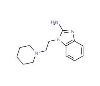1-(2-Piperidin-1-yl-ethyl)-1H-benzoimidazol-2-ylamine (CAS 435342-20-4) - chemical structure image
