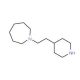 1-(2-Piperidin-4-ylethyl)azepane - chemical structure image