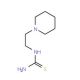 1-(2-Piperidinoethyl)-2-thiourea (CAS 206761-87-7) - chemical structure image