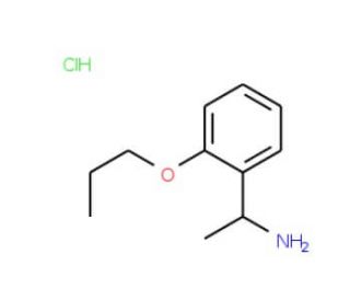 1-(2-Propoxyphenyl)-1-ethanamine hydrochloride - chemical structure image
