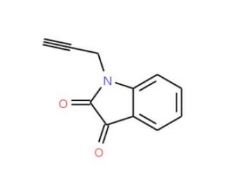 1-(2-Propynyl)-1H-indole-2,3-dione (CAS 4290-87-3) - chemical structure image