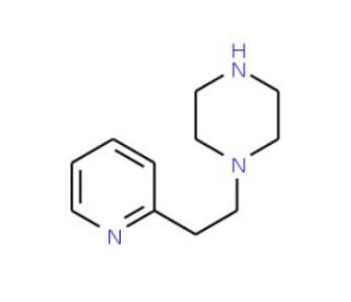 1-(2-Pyridin-2-yl-ethyl)piperazine (CAS 53345-15-6) - chemical structure image