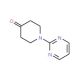 1-(2-Pyrimidinyl)tetrahydro-4(1H)-pyridinone (CAS 116247-92-8) - chemical structure image