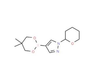 1-(2-Tetrahydropyranyl)-1H-pyrazole-4-boronic acid neopentyl glycol ester (CAS 1072944-26-3) - chemical structure image