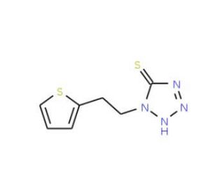 1-(2-thien-2-ylethyl)-1H-tetrazole-5-thiol - chemical structure image