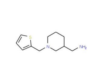 {[1-(2-Thienylmethyl)piperidin-3-yl]methyl}amine - chemical structure image
