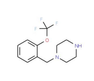 1-[2-(Trifluoromethoxy)benzyl]piperazine (CAS 886762-54-5) - chemical structure image