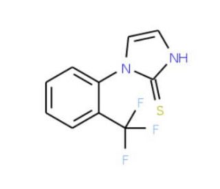 1-[2-(Trifluoromethyl)phenyl]imidazoline-2-thione (CAS 25372-17-2) - chemical structure image