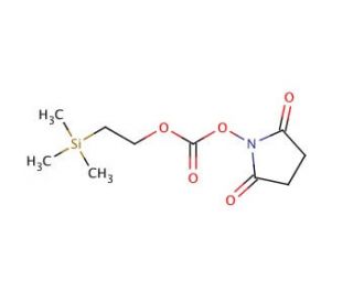 1-[2-(Trimethylsilyl)ethoxycarbonyloxy]pyrrolidin-2,5-dione (CAS 78269-85-9) - chemical structure image