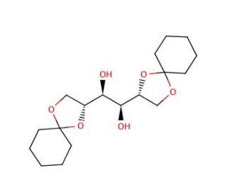 1,2:5,6-Di-O-cyclohexylidene-D-mannitol (CAS 76779-67-4) - chemical structure image