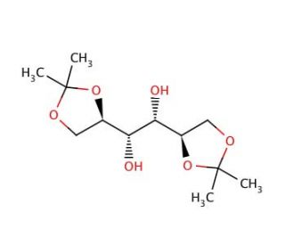 1,2:5,6-Di-O-isopropylidene-D-mannitol (CAS 1707-77-3) - chemical structure image