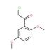 1-(2′,5′-Dimethoxyphenyl)-2-chloroethanone (CAS 1204-22-4) - chemical structure image