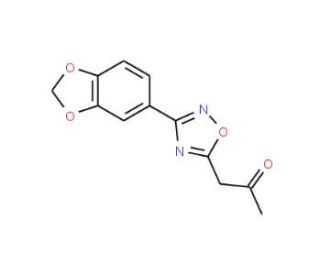 1-[3-(1,3-benzodioxol-5-yl)-1,2,4-oxadiazol-5-yl]acetone - chemical structure image