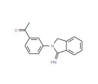 1-[3-(1-imino-1,3-dihydro-2H-isoindol-2-yl)phenyl]ethanone - chemical structure image