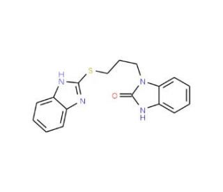 1-[3-(1H-1,3-benzodiazol-2-ylsulfanyl)propyl]-2,3-dihydro-1H-1,3-benzodiazol-2-one - chemical structure image