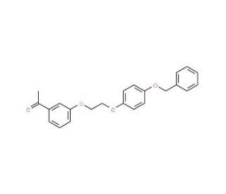 1-(3-{2-[4-(Benzyloxy)phenoxy]ethoxy}-phenyl)-1-ethanone - chemical structure image