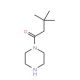 1-(3,3-dimethylbutanoyl)piperazine - chemical structure image