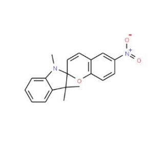 1,3,3-Trimethylindolino-6&prime;-nitrobenzopyrylospiran (CAS 1498-88-0) - chemical structure image