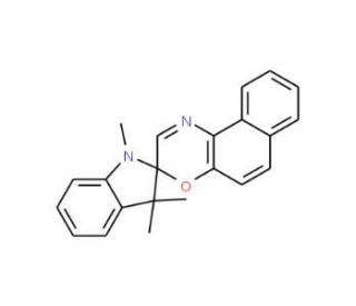 1,3,3-Trimethylindolinonaphthospirooxazine (CAS 27333-47-7) - chemical structure image