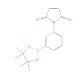 1-(3-(4,4,5,5-Tetramethyl-1,3,2-dioxaborolan-2-yl)phenyl)-1H-pyrrole-2,5-dione (CAS 2096998-42-2) - chemical structure image