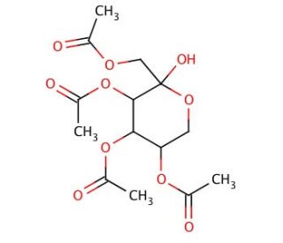 1,3,4,5-Tetra-O-acetyl-L-sorbopyranose - chemical structure image