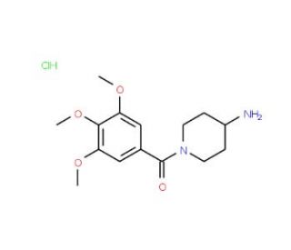 1-(3,4,5-Trimethoxybenzoyl)piperidin-4-aminehydrochloride - chemical structure image