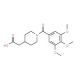 [1-(3,4,5-Trimethoxybenzoyl)piperidin-4-yl]-acetic acid - chemical structure image