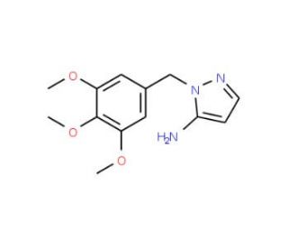 1-(3,4,5-trimethoxybenzyl)-1H-pyrazol-5-amine - chemical structure image