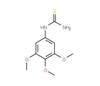 1-(3,4,5-Trimethoxyphenyl)-2-thiourea (CAS 59083-54-4) - chemical structure image