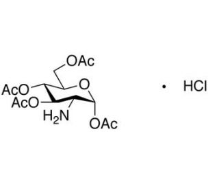 1,3,4,6-Tetra-O-acetyl-2-amino-2-deoxy-&alpha;-D-glucopyranose Hydrochloride (CAS 10034-19-2) - chemical structure image